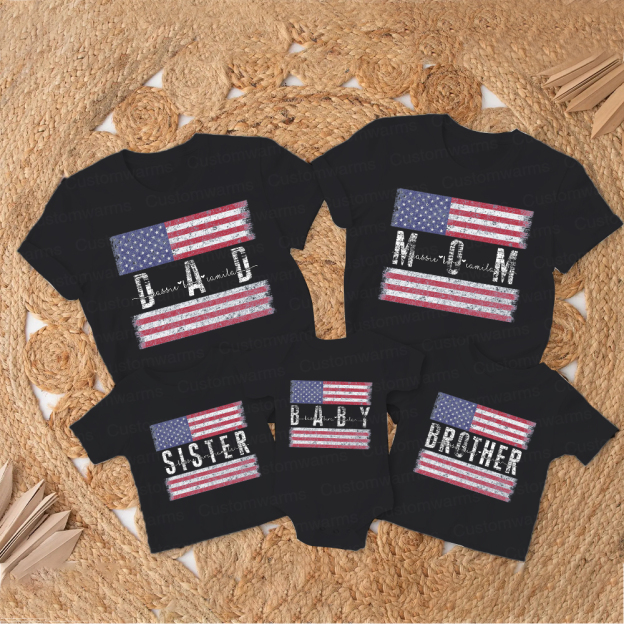 Personalized Matching 4th of July Family Shirt | CWFamily118