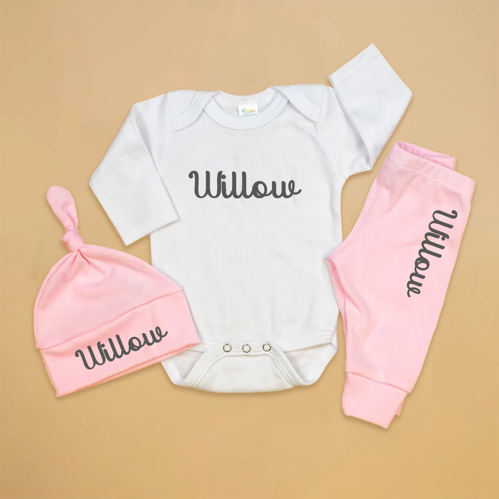 Personalized Baby Coming Home Outfit Set | CWBaby276