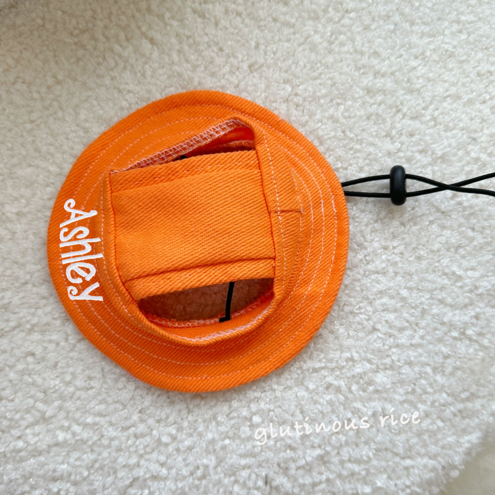 Personalized Embroidery Adjustable Pet Sun Bucket Hat | BKPet183