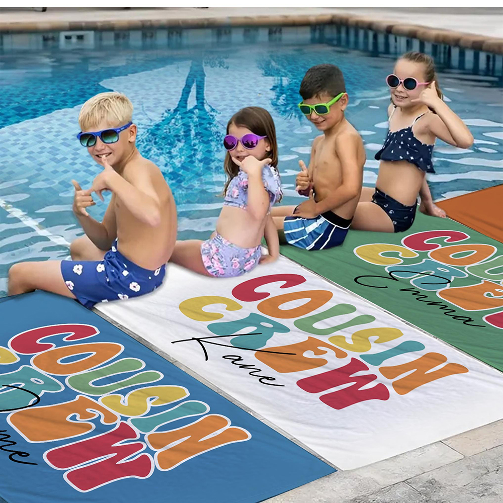 Personalized Back To School Essentials Beach Towel | CWTowel175