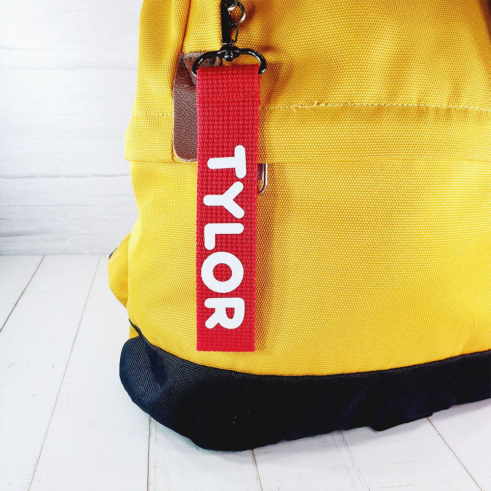 Personalized Colourful Webbing Name Tag | CWToy139
