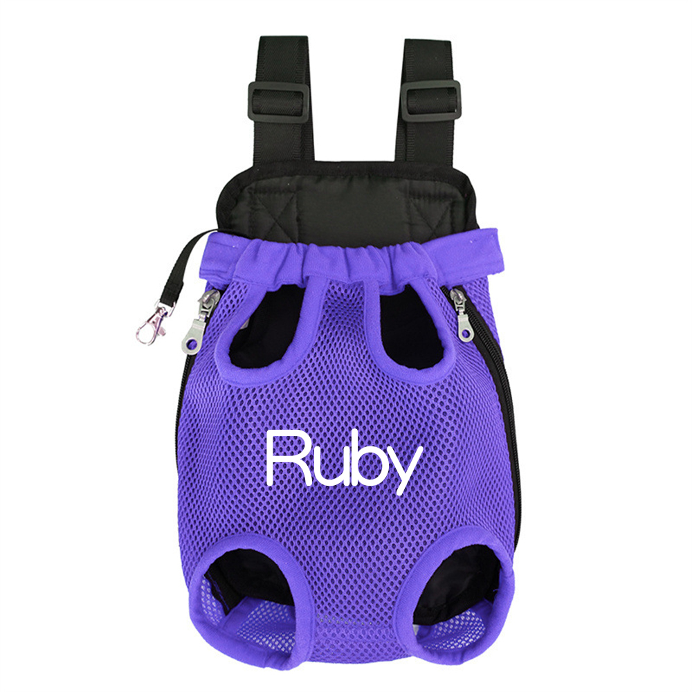 Personalized Dog Front Facing Mesh Pet Carrier | BKPet187