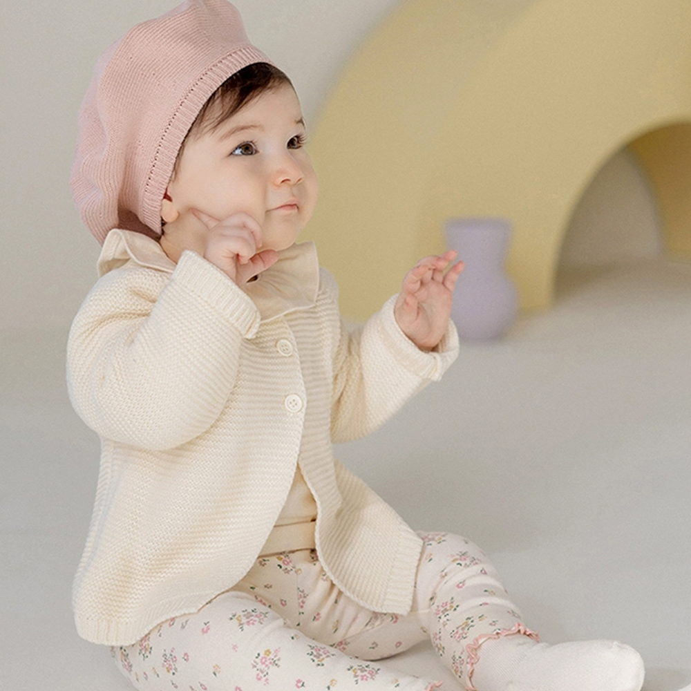 Personalized Hand Embroidered Baby Cardigan | CWBaby282