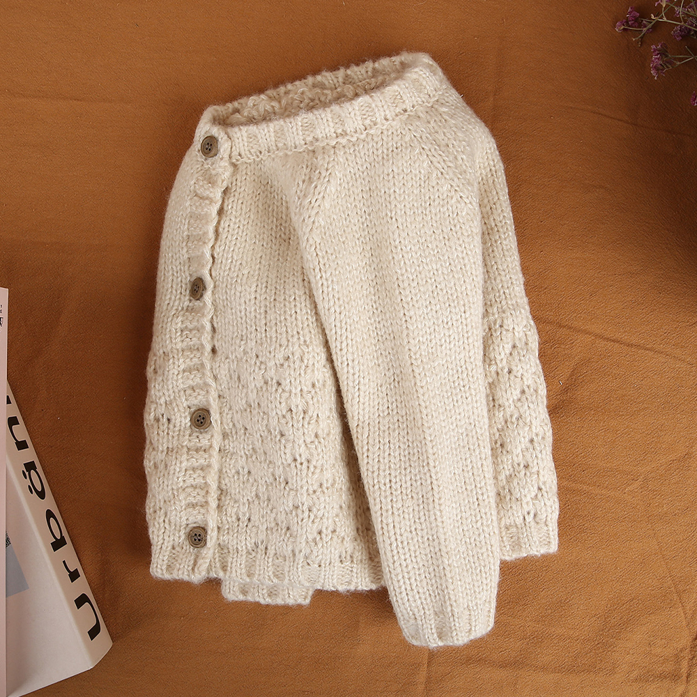 Personalized Hand Embroidered Baby Cardigan | CWBaby281