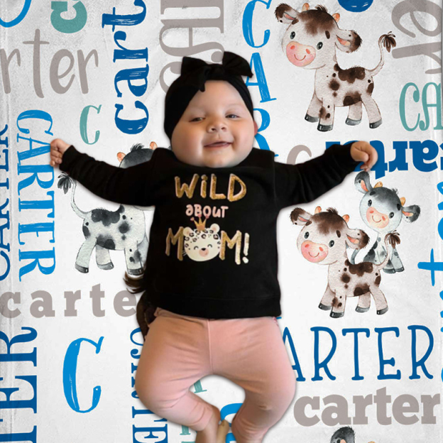 Personalized Lovely Kid Blanket for Comfort & Unique | BKKid98