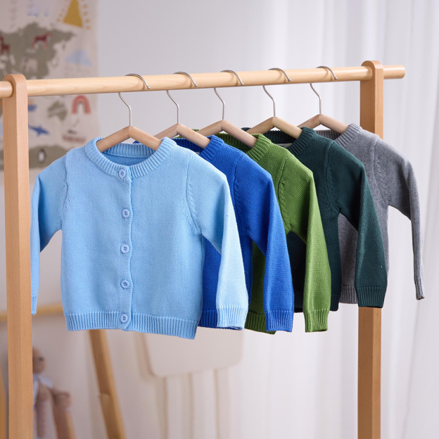 Personalized Hand Embroidered Kids Cardigan | CWBaby289