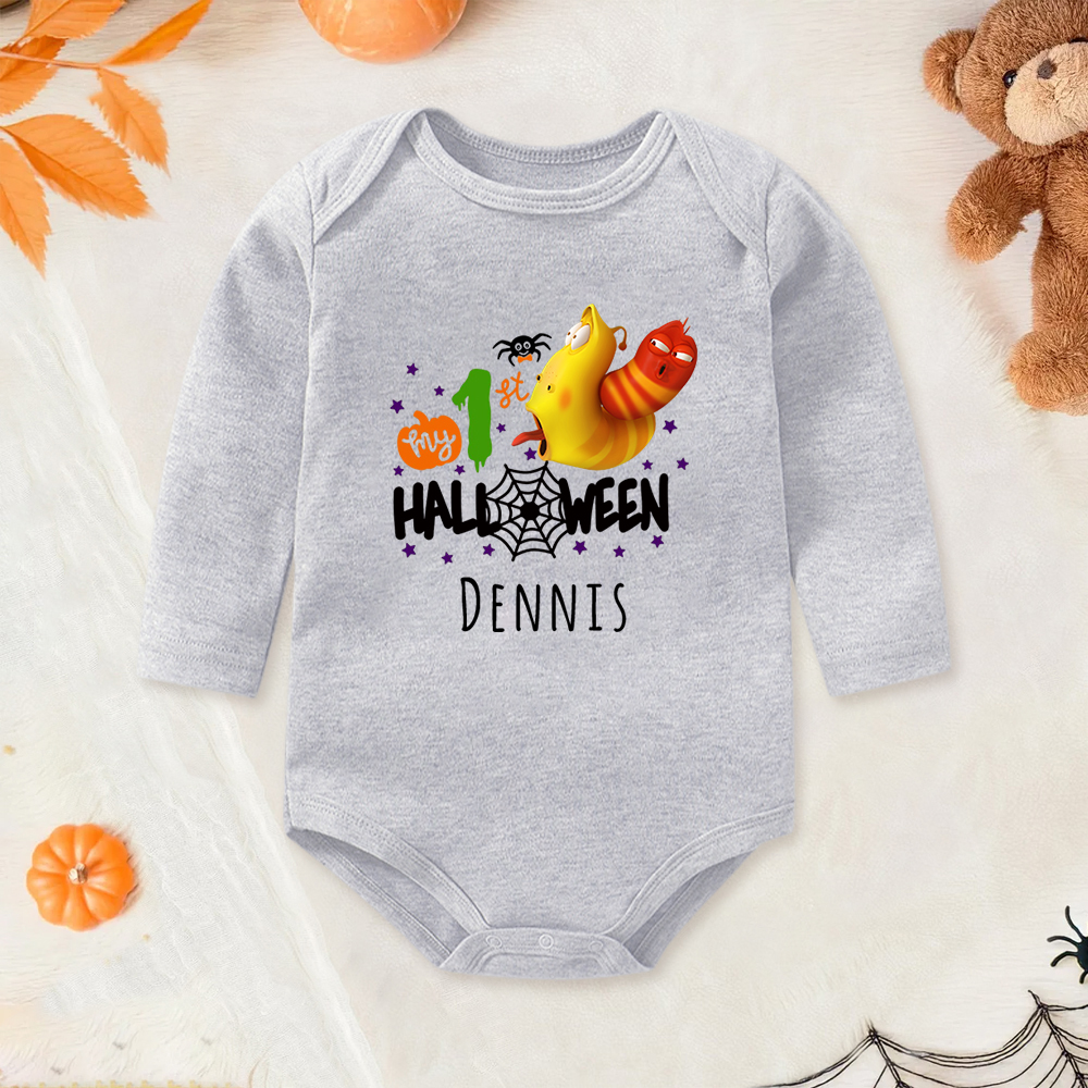 Personalized Larva's Halloween Funny Baby Romper | Larva01