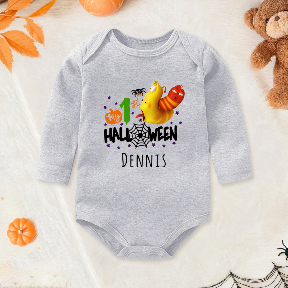 Personalized Larva's Halloween Funny Baby Romper | Larva01