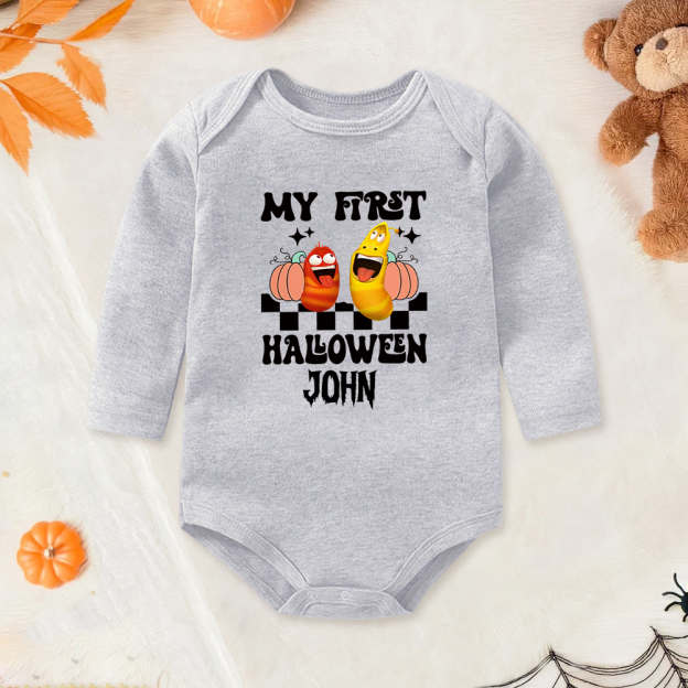 Personalized Larva's Halloween Funny Baby Romper | Larva02