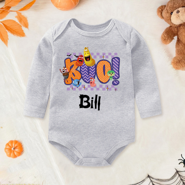 Personalized Larva's Halloween Funny Baby Romper | Larva03