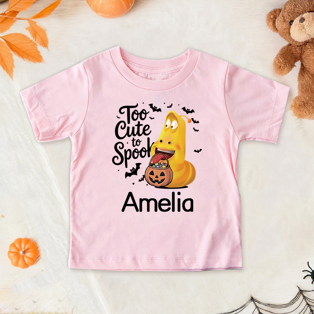 Personalized Larva's Halloween Funny Kid Shirt | Larva06