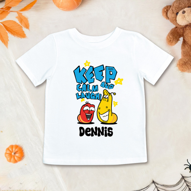 Personalized Larva's Halloween Funny Kid Shirt | Larva13