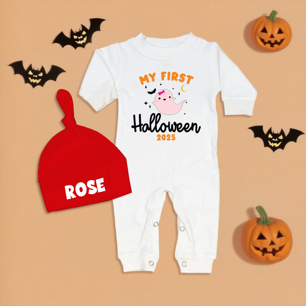 Personalized Baby My 1st Halloween Outfit with Hat | CWHalloween64