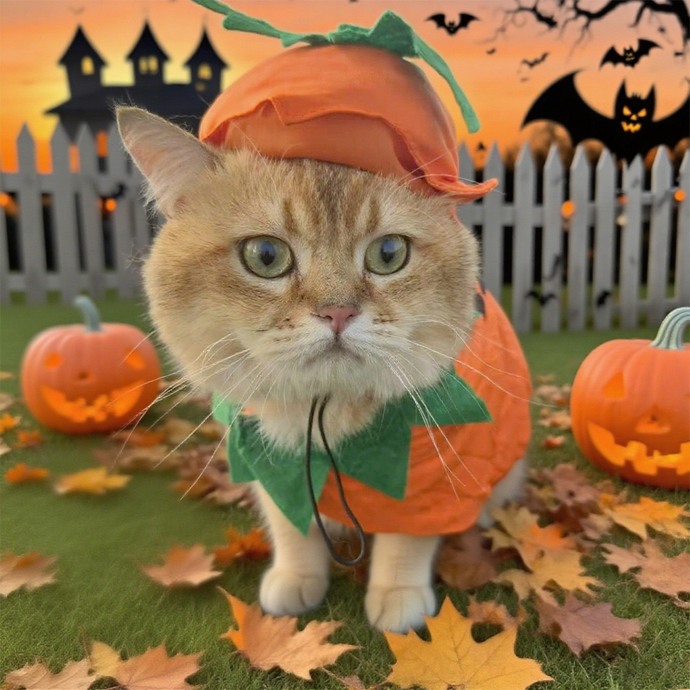 Personalized Halloween Funny Pumpkin Pet Costume | CWHalloween65