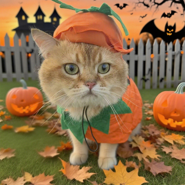 Personalized Halloween Funny Pumpkin Pet Costume | CWHalloween65