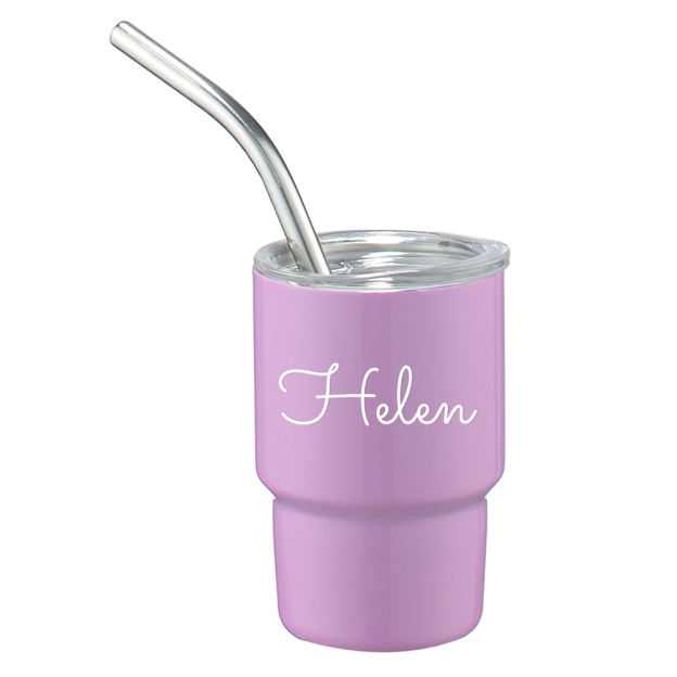 Personalised 3oz Stainless Steel Sippy Mini Tumbler | KidCup09