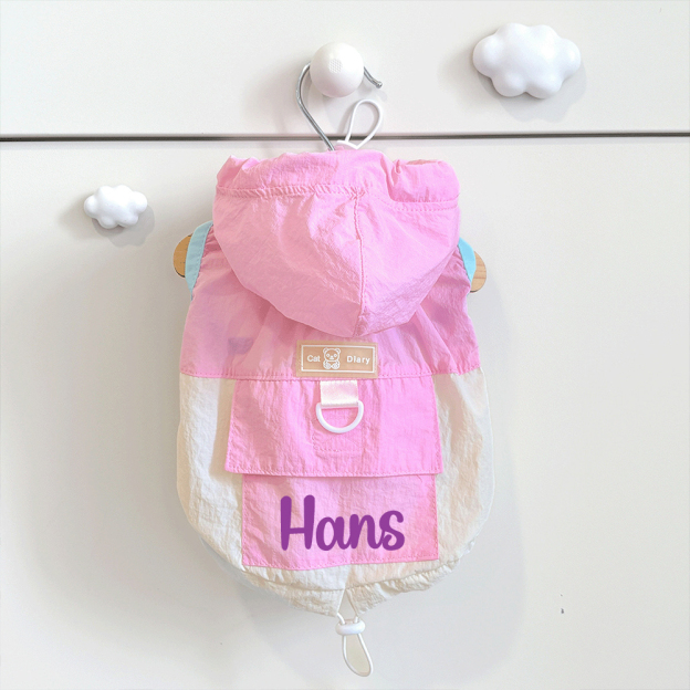 Personalized Cute Color Block Pet Summer Hoodie | BKPet207