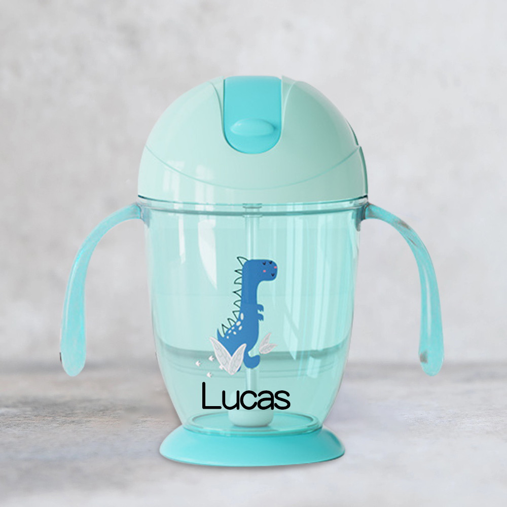 Personalized BPA Free 10oz Lovely Bear Water Bottle With Straw | YouBottle97