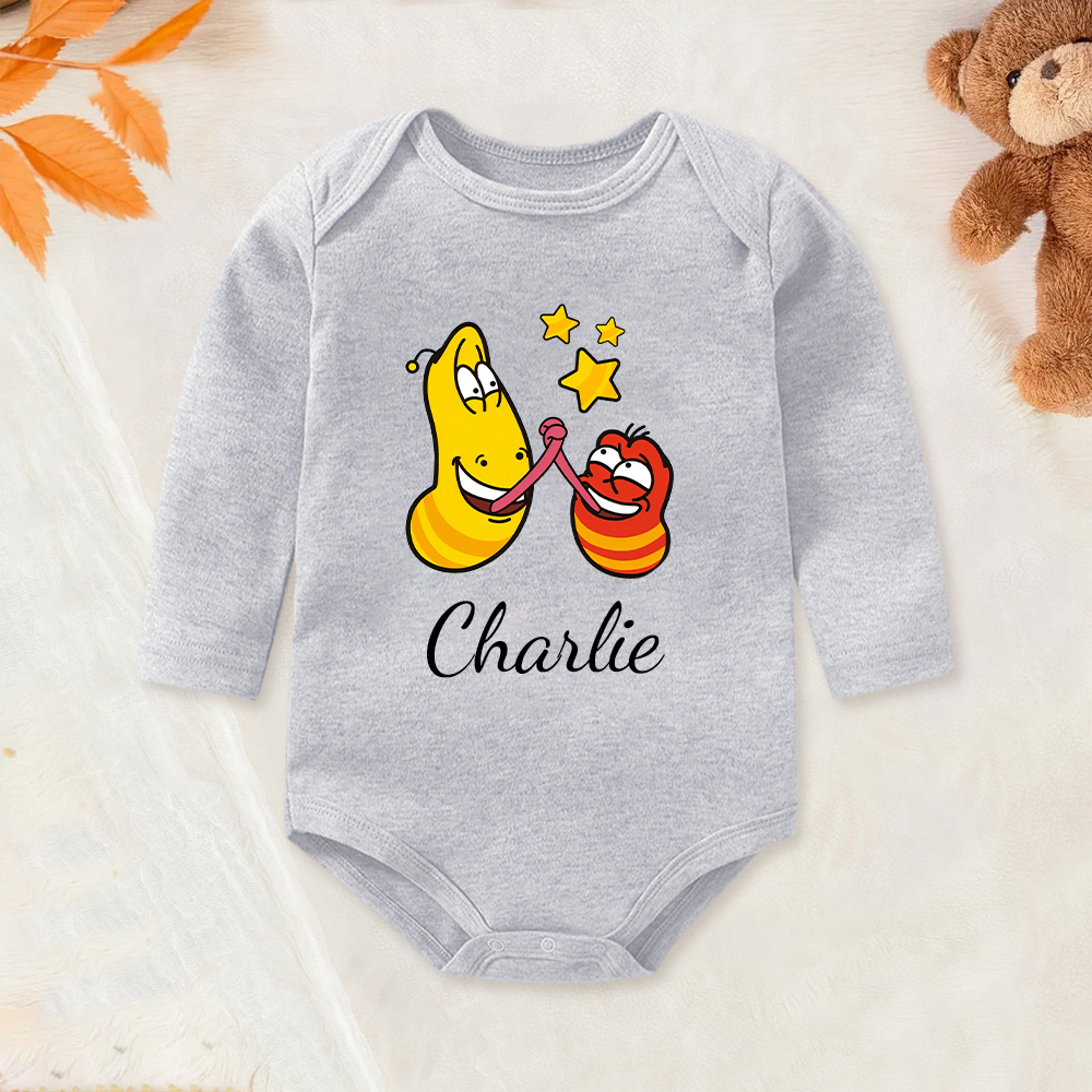 Personalized Larva's Funny Baby Romper | Larva23