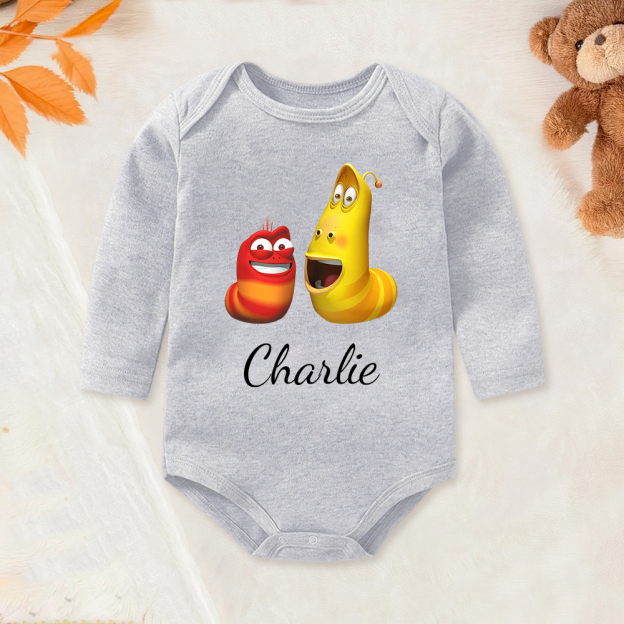 Personalized Larva's Funny Baby Romper | Larva24