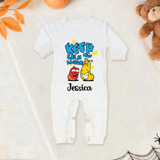 Personalized Larva's Funny Baby Romper | Larva25