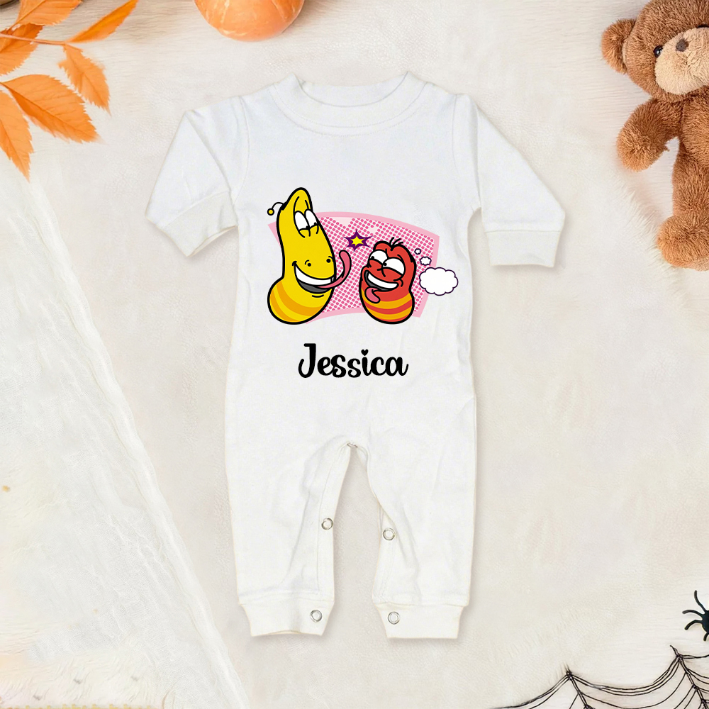 Personalized Larva's Funny Baby Romper | Larva26