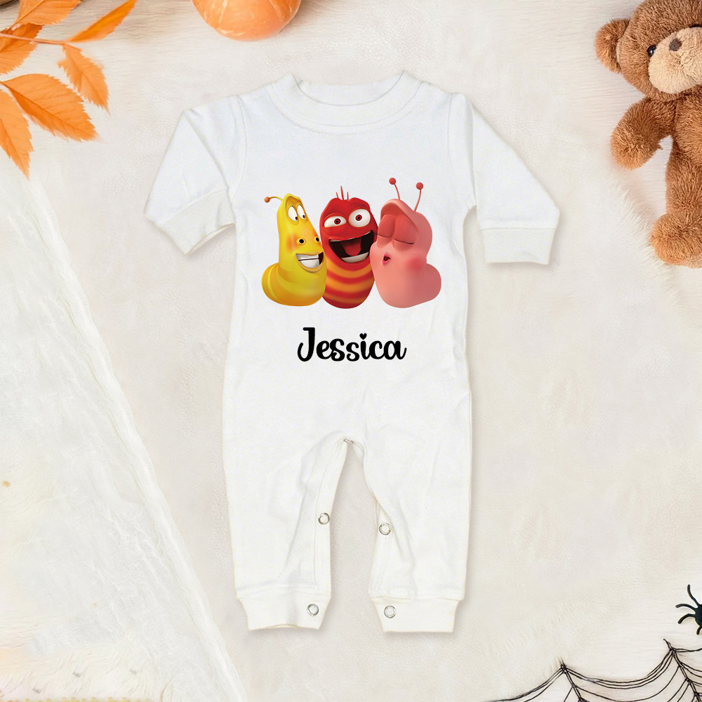 Personalized Larva's Funny Baby Romper | Larva27