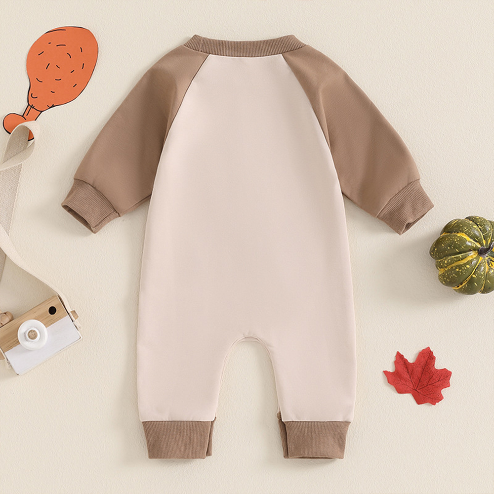 Personalized Baby Lovely Thanksgiving Turkey Romper | CWThanks04