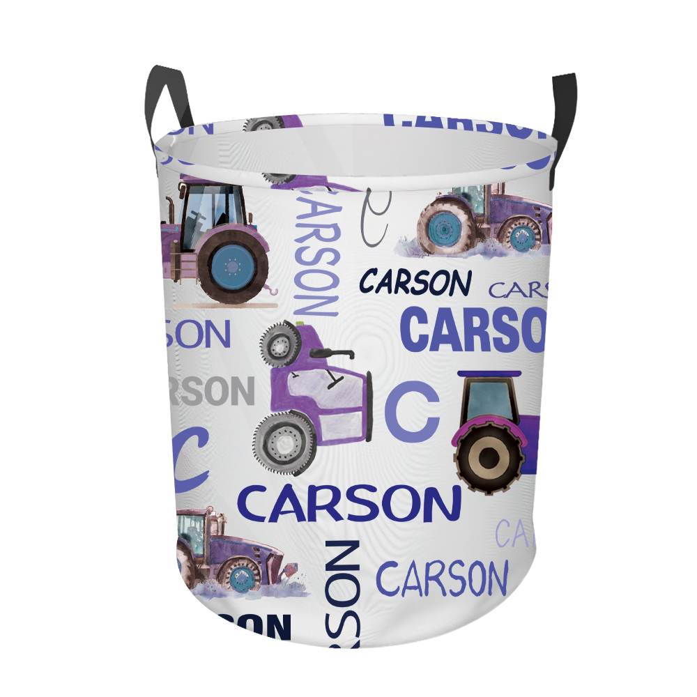 Personalized Laundry Collapsible Baskets with Handle | | CWBasket03