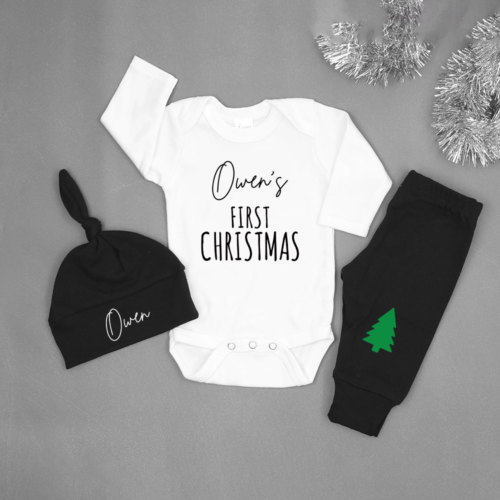 Personalized Baby 1st Christmas Outfit Set | MCGift120