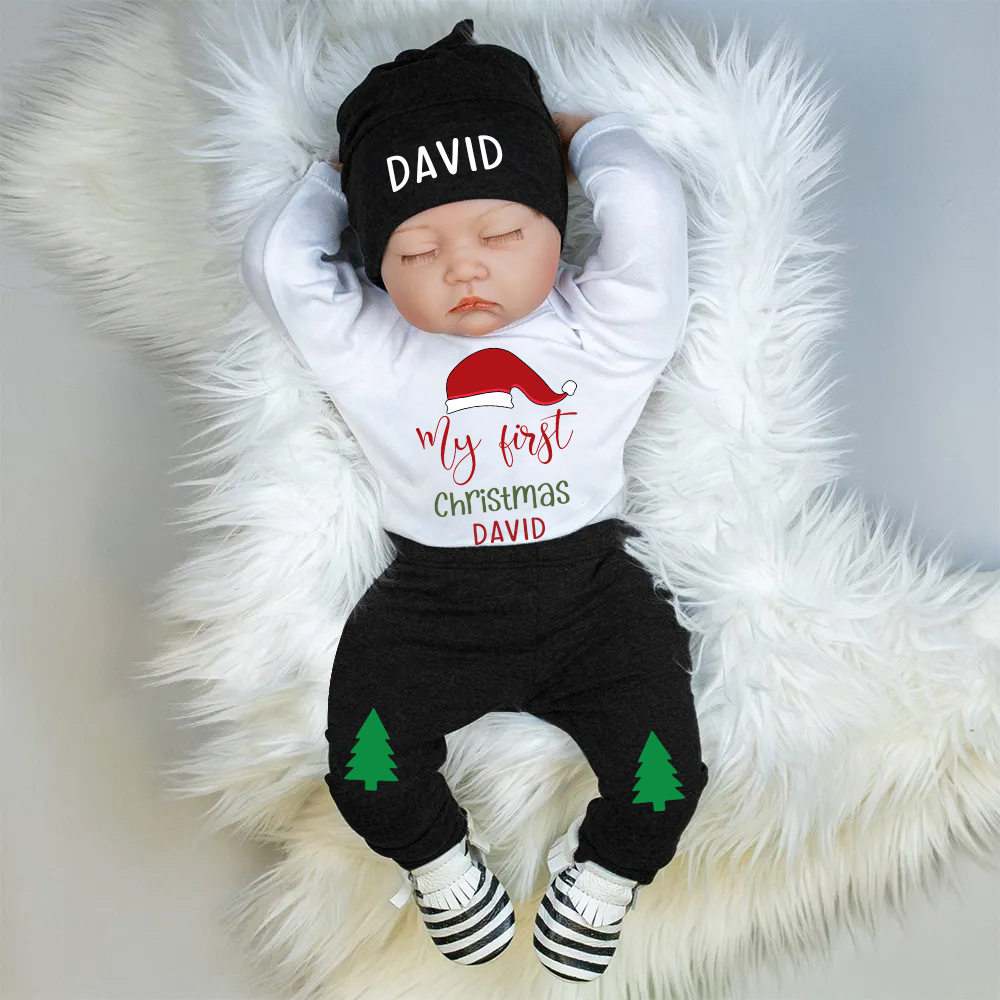 Personalized Baby 1st Christmas Outfit Set | MCGift123