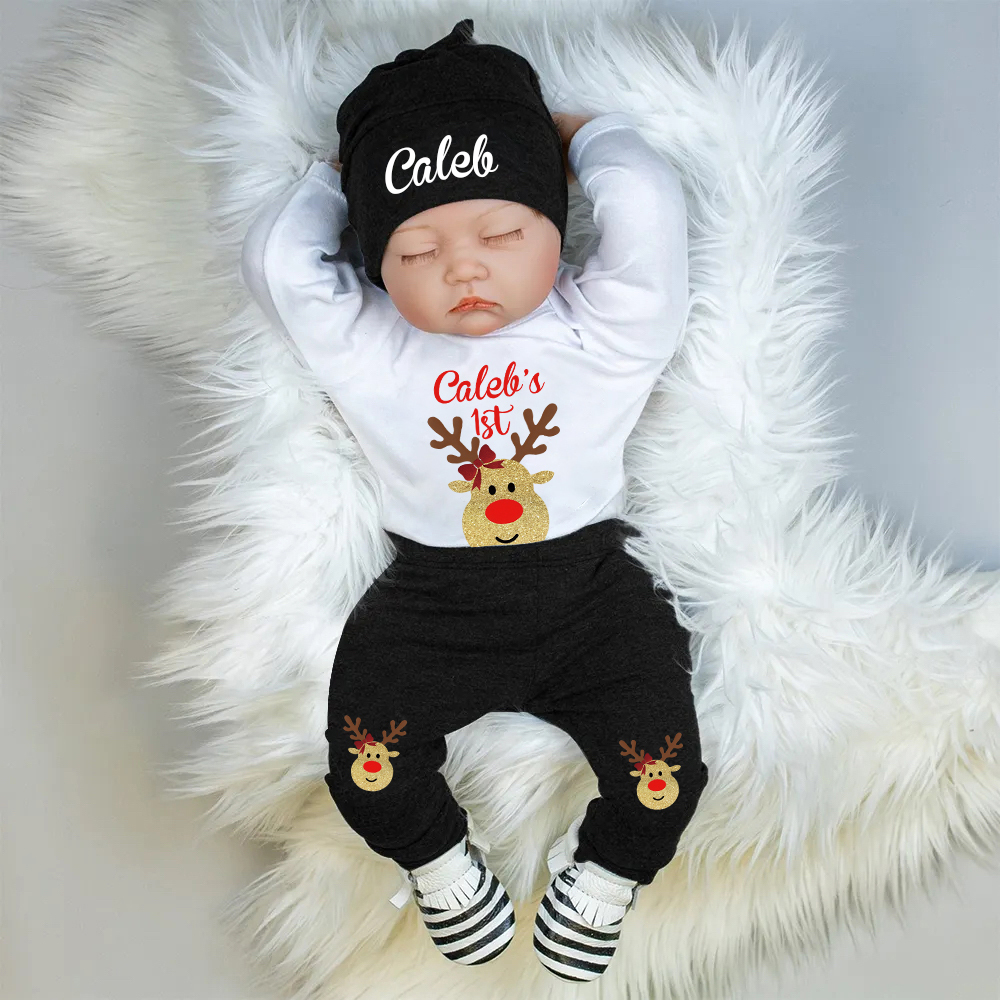 Personalized Baby 1st Christmas Outfit Set | MCGift136