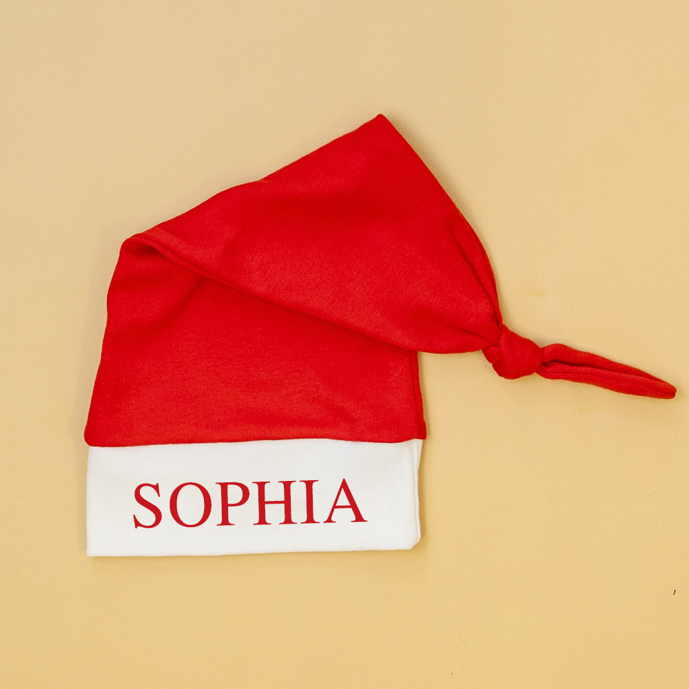 Personalized Baby 1st Christmas Ropmer and Hat Set | MCGift144