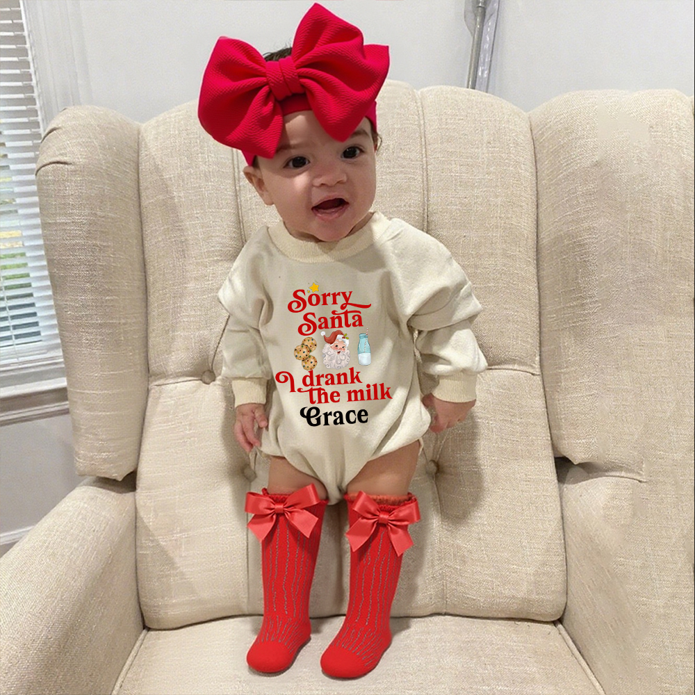 Personalized Christmas Baby Girl Lovely Outfit Set | MCGift150