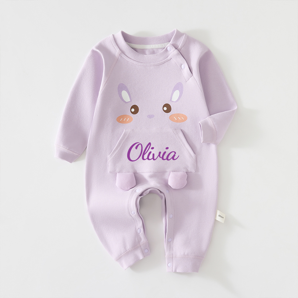Personalized Long Sleeve Cartoon Romper | CWBaby309