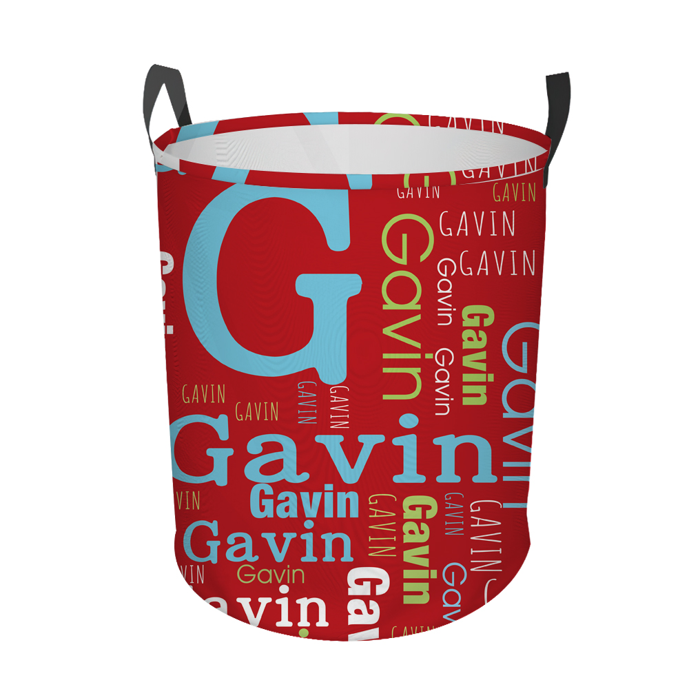Personalized Laundry Collapsible Baskets with Handle | CWBasket05