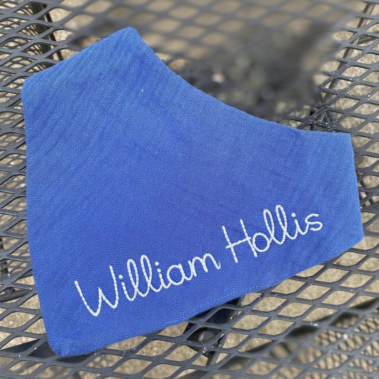 Personalized Embroidered Baby Muslin Bibs | CWBaby8301