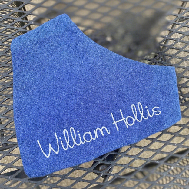 Personalized Embroidered Baby Muslin Bibs | CWBaby8301