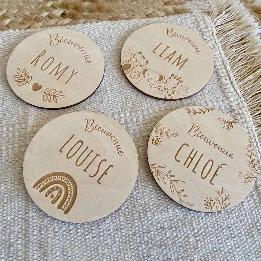 Personalized Wooden Newborn Baby Birth Souvenir | CWToy154