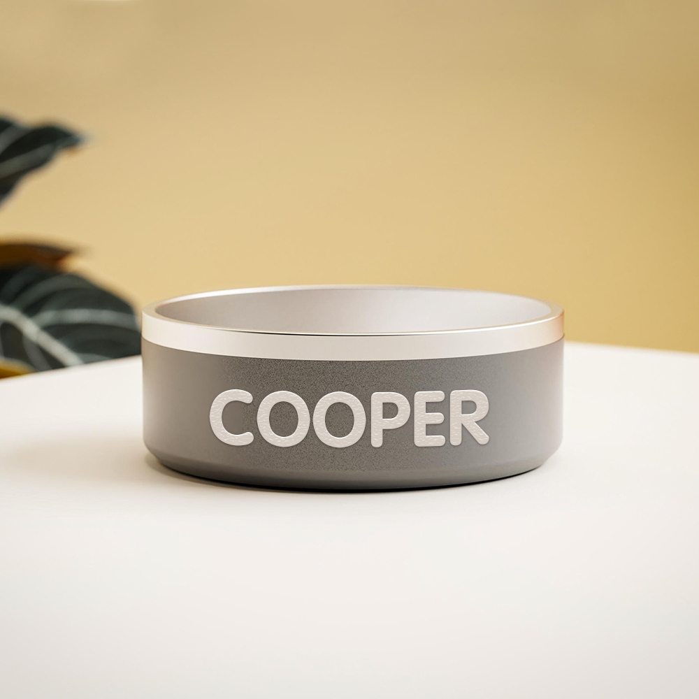 Personalized Stainless Steel Pet Food Bowl | BKPet229