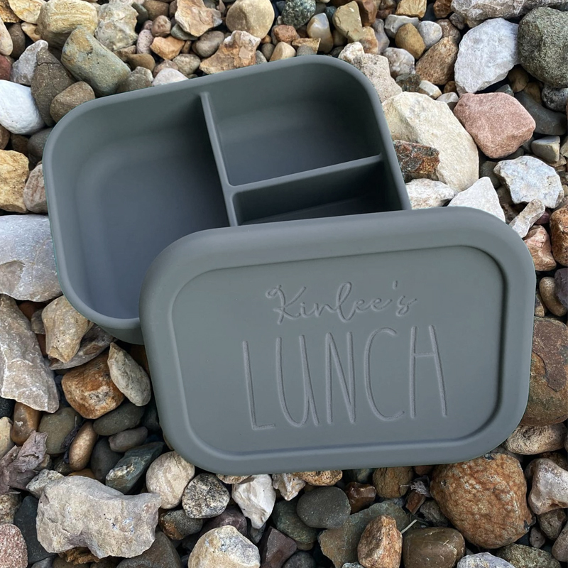 Personalized Kid Silicone Bento Lunch Box | CWBaby18