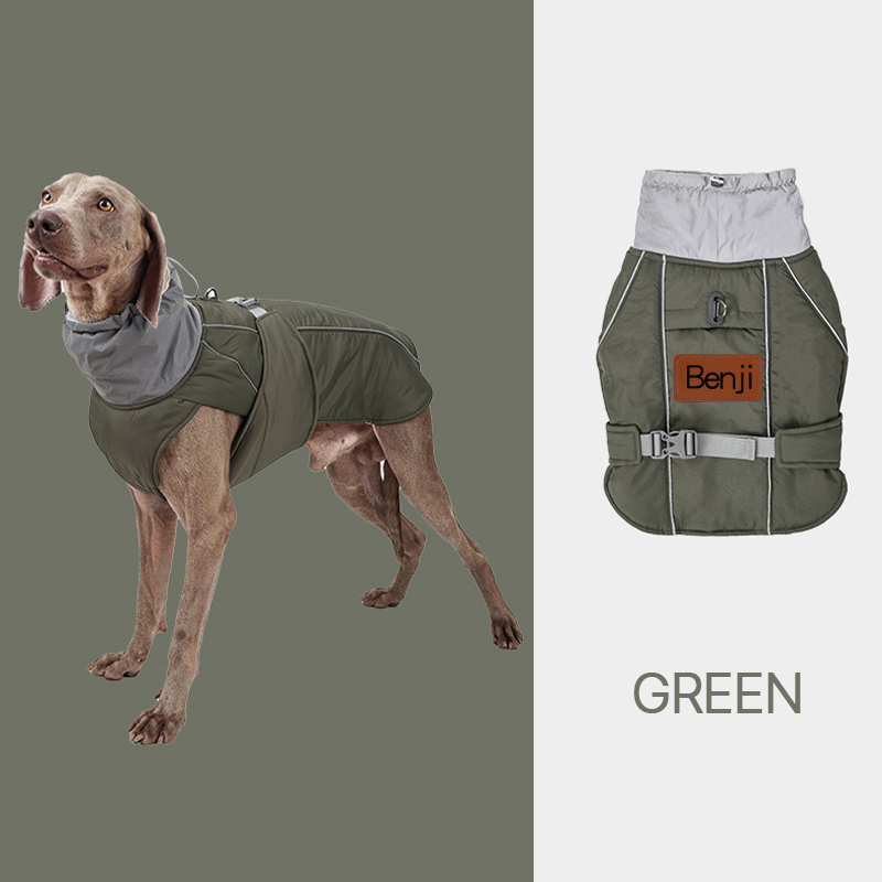 Personalized Warm Puppy Waterproof Reflective Jacket | BKPet39