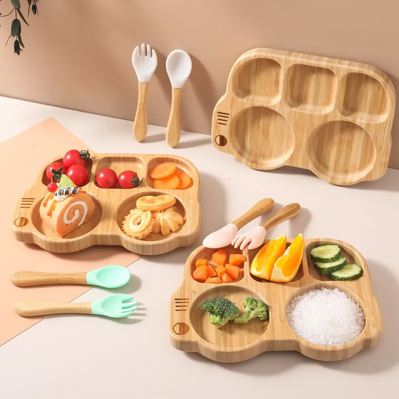 Personalised Baby Bamboo Plate Set | CWBaby19