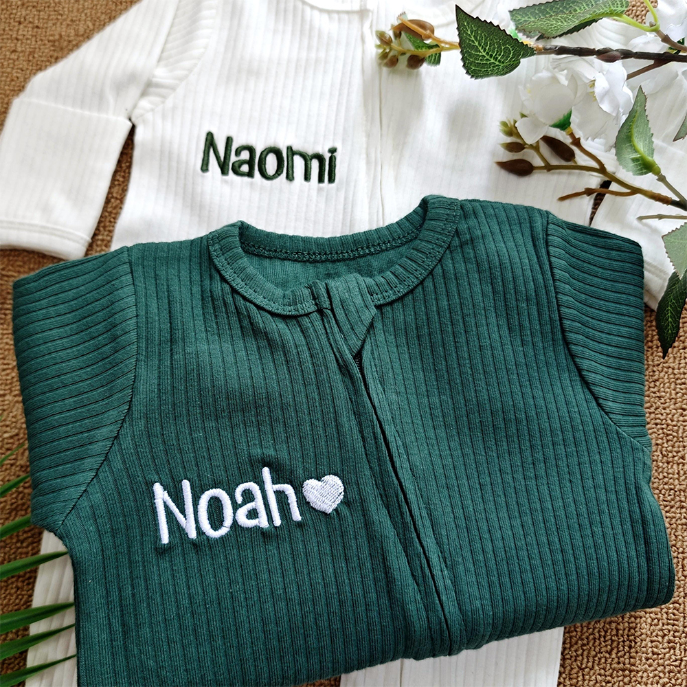 Personalized Embroidered Baby Announcement Outfit | CWBaby314