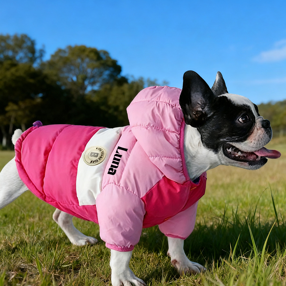 Personalized Pets Warm Lightweight Puffer Jacket | BKPet243