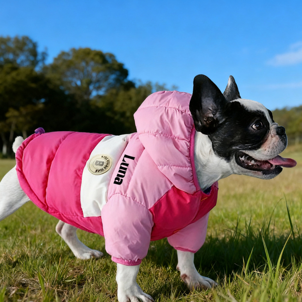 Personalized Pets Warm Lightweight Puffer Jacket | BKPet243