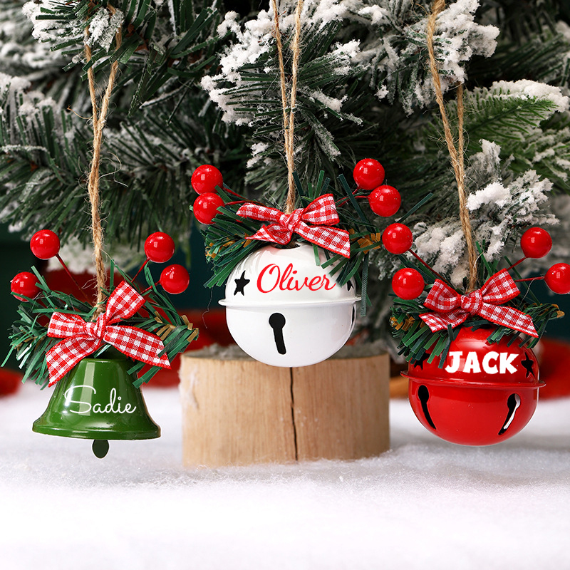 Personalized Jingle Bell Christmas Tree Ornament | MCGift193