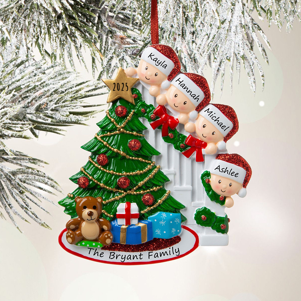 Personalised Christmas Tree Family Ornament | MCGift203