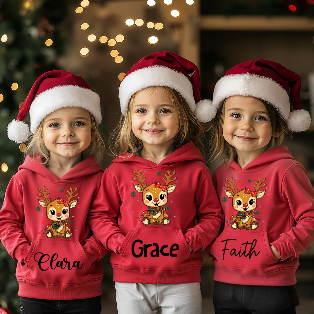 Personalized Kids Lovely Christmas Hoodie | MCGift218