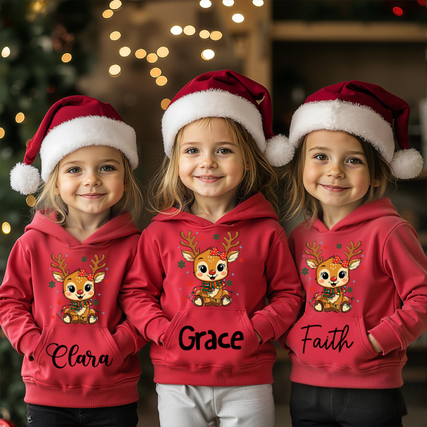 Personalized Kids Lovely Christmas Hoodie | MCGift218